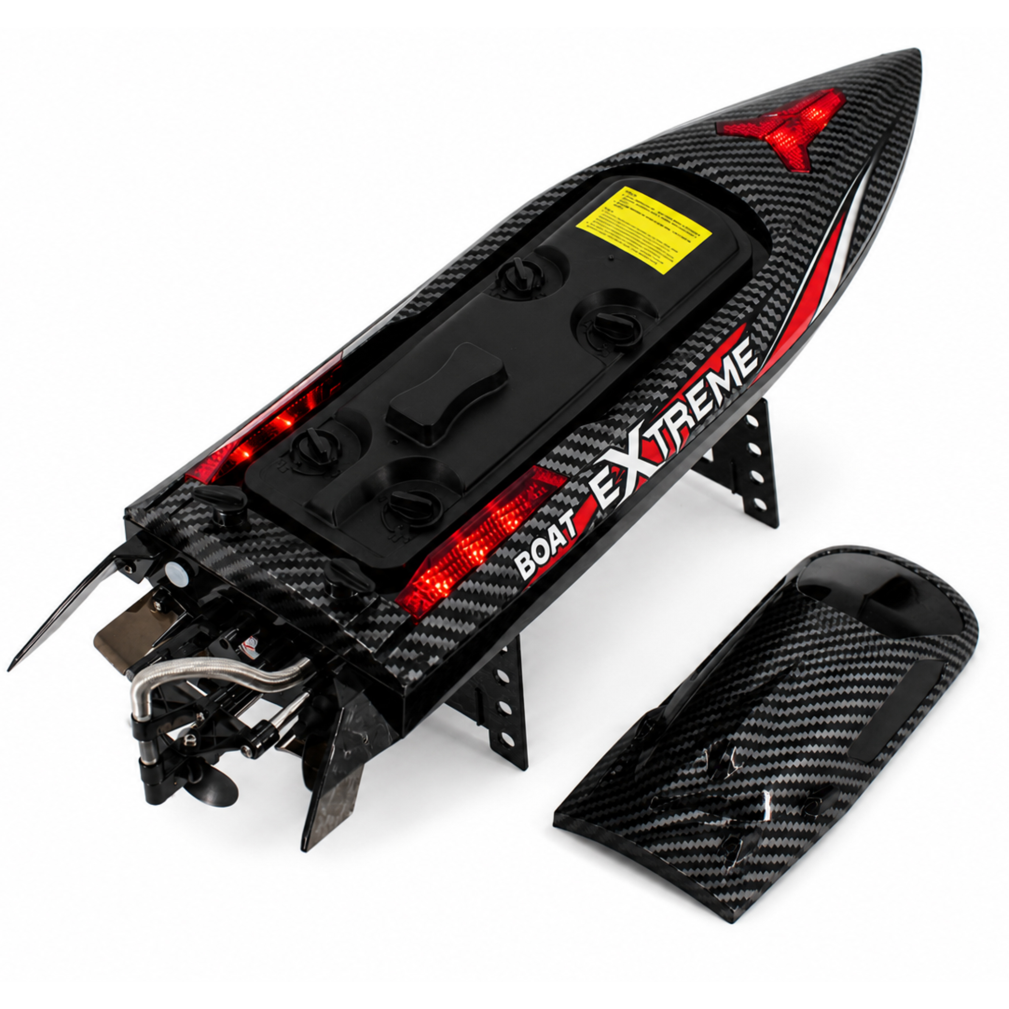 картинка Радиоуправляемый катер Black Extreme (48 см, 55 км/ч, Brushless) - HJ816PRO-CARBON-BLACK 