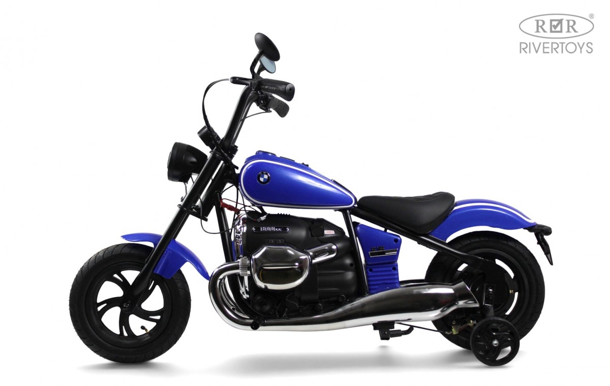 картинка Детский электромотоцикл BMW R18 (A777AA-NEW) синий 