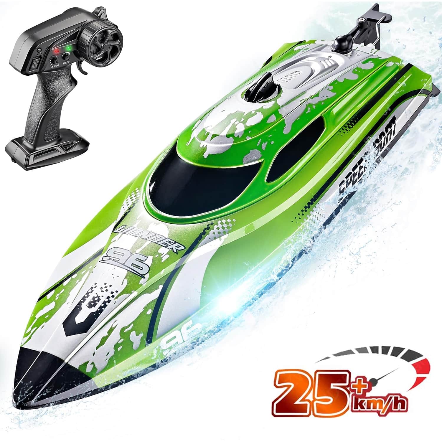 картинка Радиоуправляемый катер Wander (30 см, LED, 25 км/ч) - HJ820-GREEN 