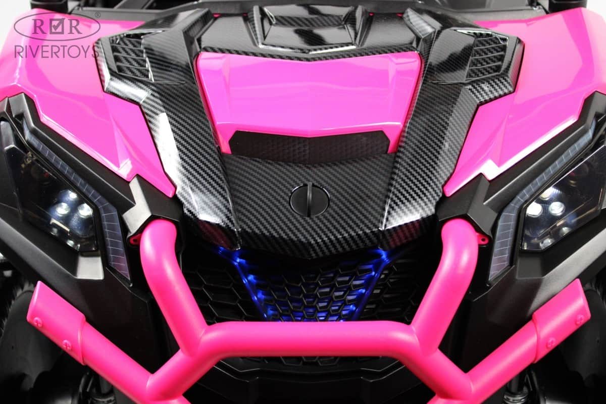 картинка Детский электромобиль K777KK LUX 4WD розовый 