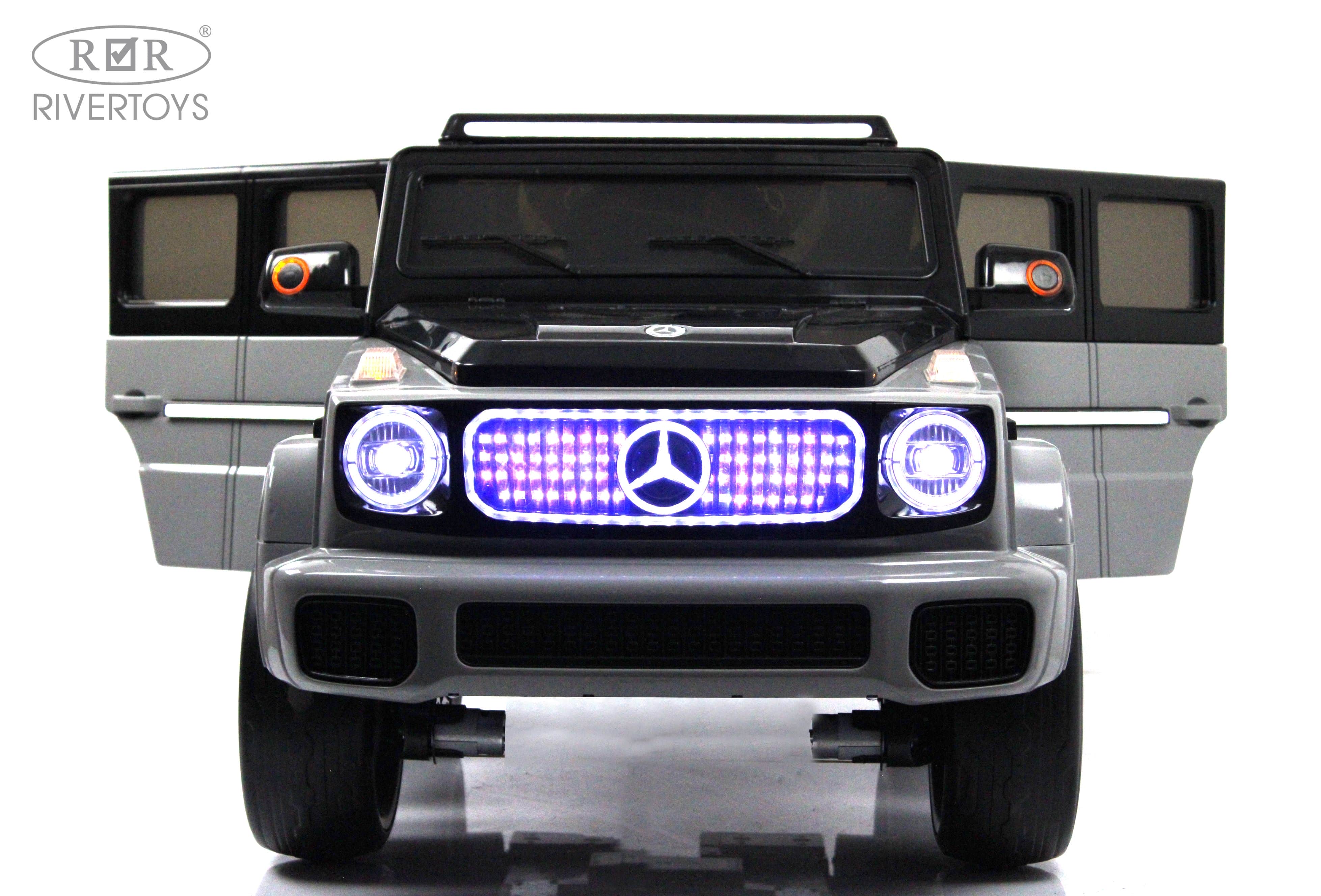 картинка Детский электромобиль Mercedes-Benz EQG (E222EE) серый 