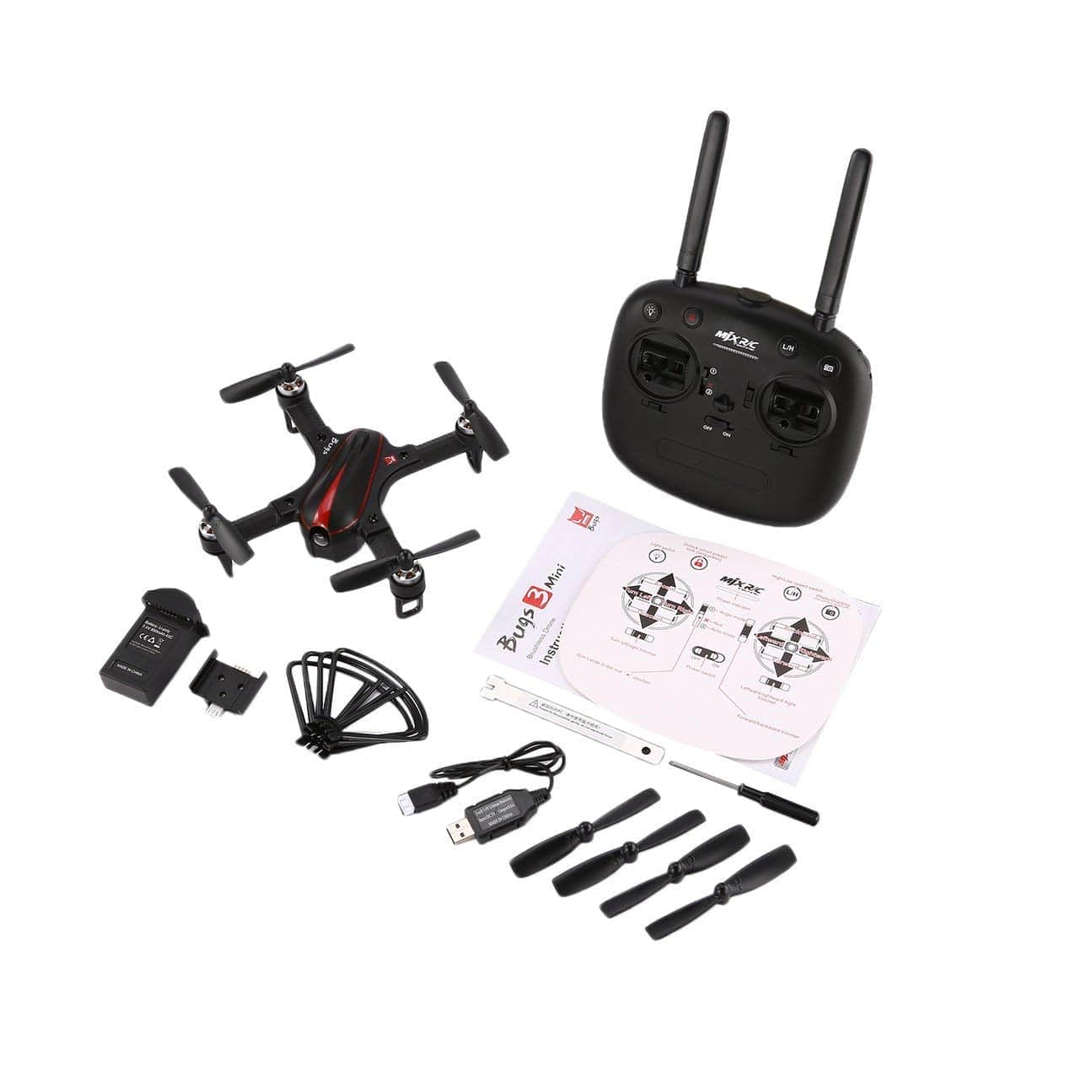 картинка Квадрокоптер MJX Bugs 3 mini + FPV очки + FPV камера RTF 2.4G - B3mini-G3S 