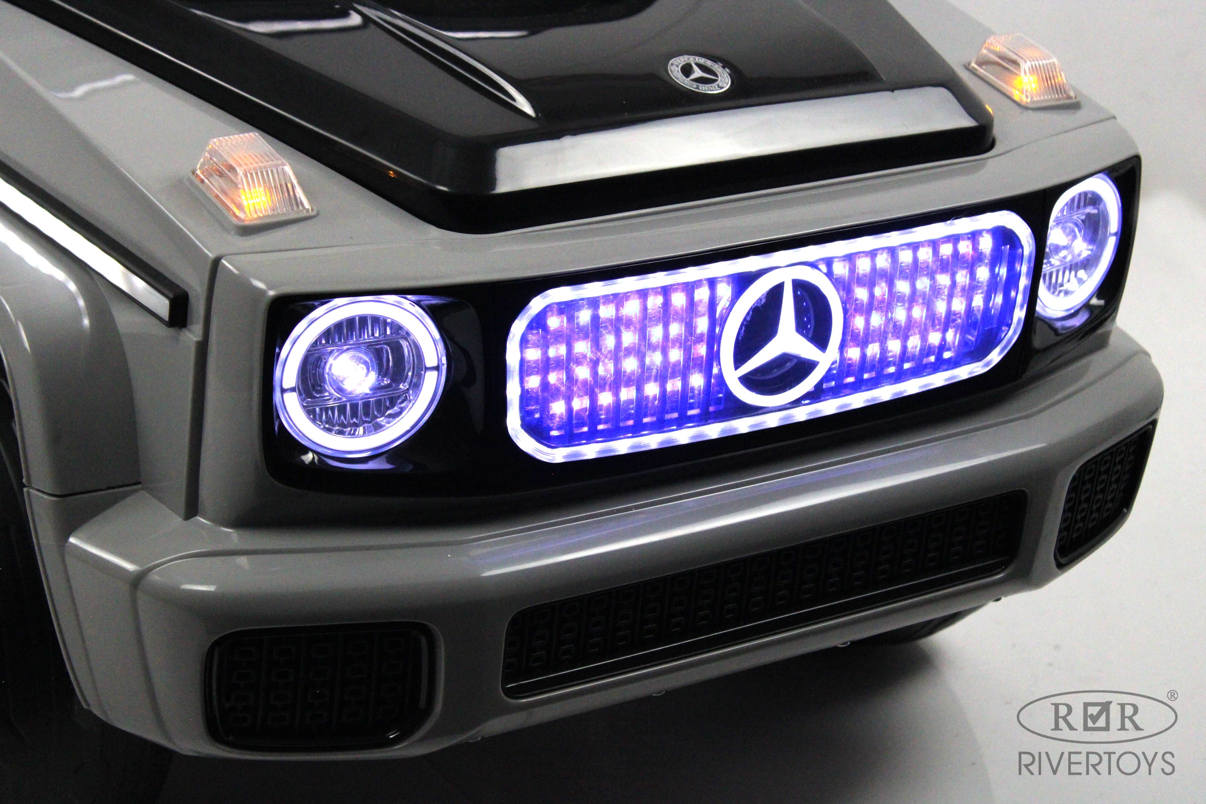 картинка Детский электромобиль Mercedes-Benz EQG (E222EE) серый 