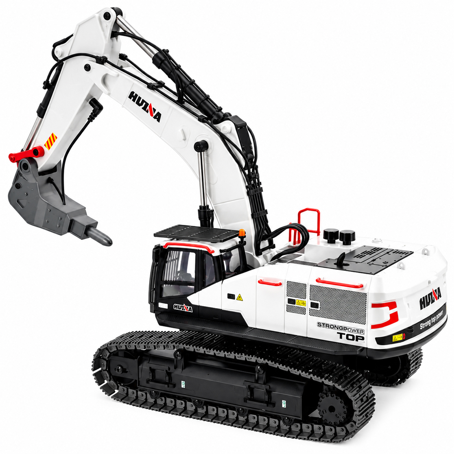 картинка Радиоуправляемый экскаватор белый HUI NA TOYS масштаб 1:14 2.4G - HN1594-WHITE 