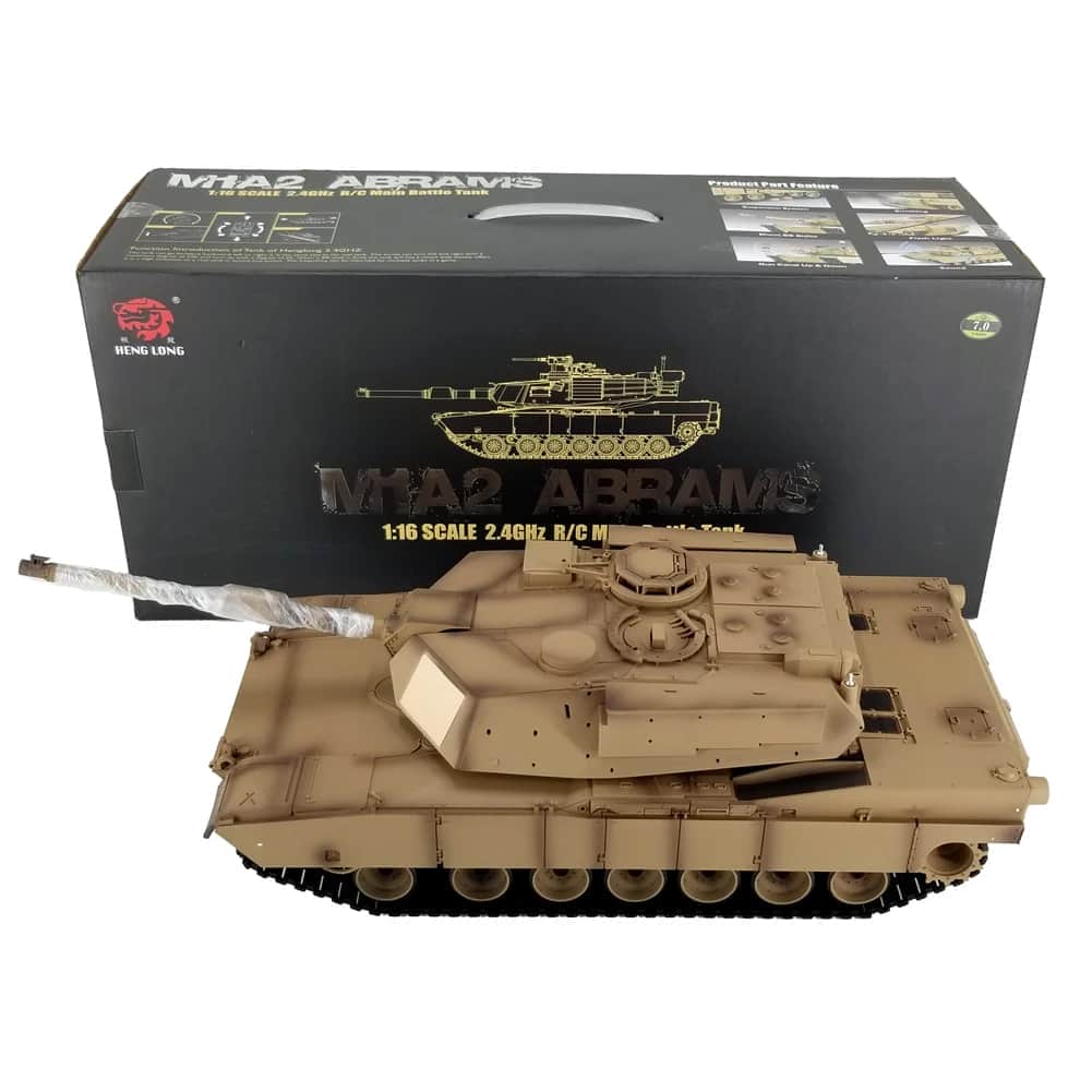 картинка Радиоуправляемый танк Heng Long US M1A2 Abrams V7.0 1:16 - HL-3918-1-V7 