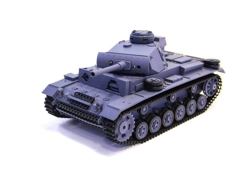 картинка Радиоуправляемый танк Heng Long Panzerkampfwagen III (Германия) Upg V7.0 масштаб 1:16 - 3848-1Upg V7 