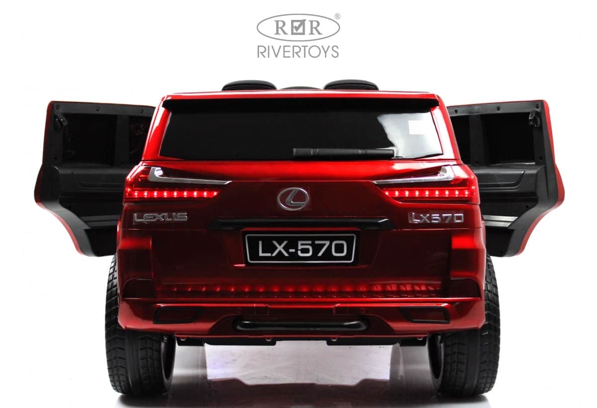 картинка Детский электромобиль Lexus 570 (E555EE) красный глянец 