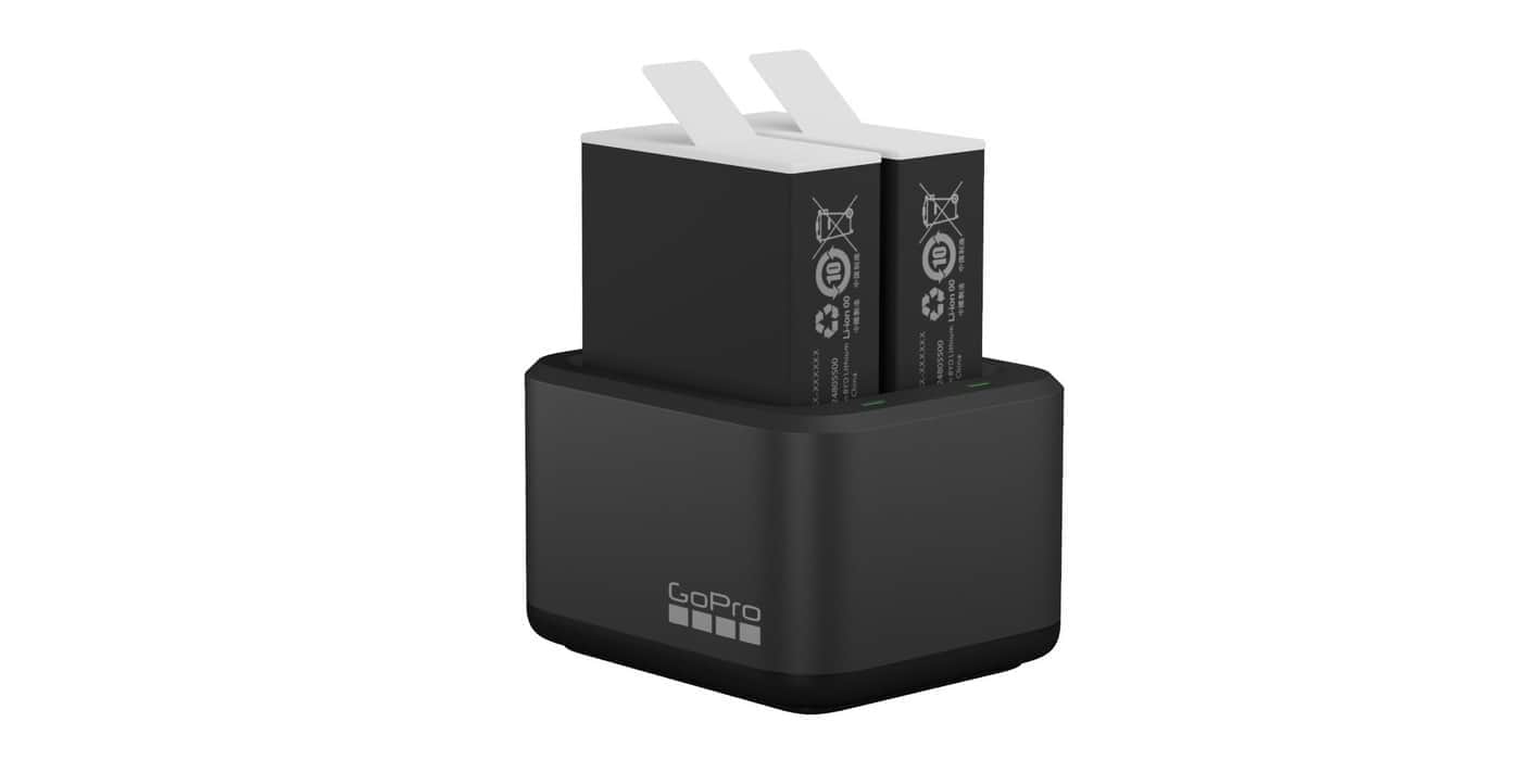 картинка Зарядное устройство GoPro Dual Battery Charger + Аккумулятор Enduro 2шт для HERO 9/10/11 - ADDBD-211 