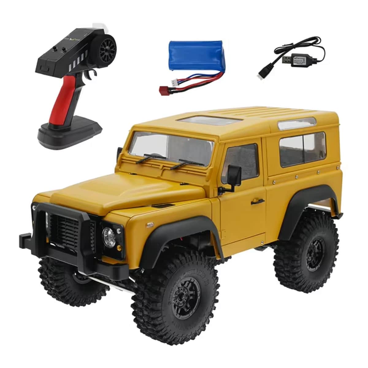 картинка Радиоуправляемый внедорожник Defender D90 4WD 1:10 - MN-999-YELLOW 