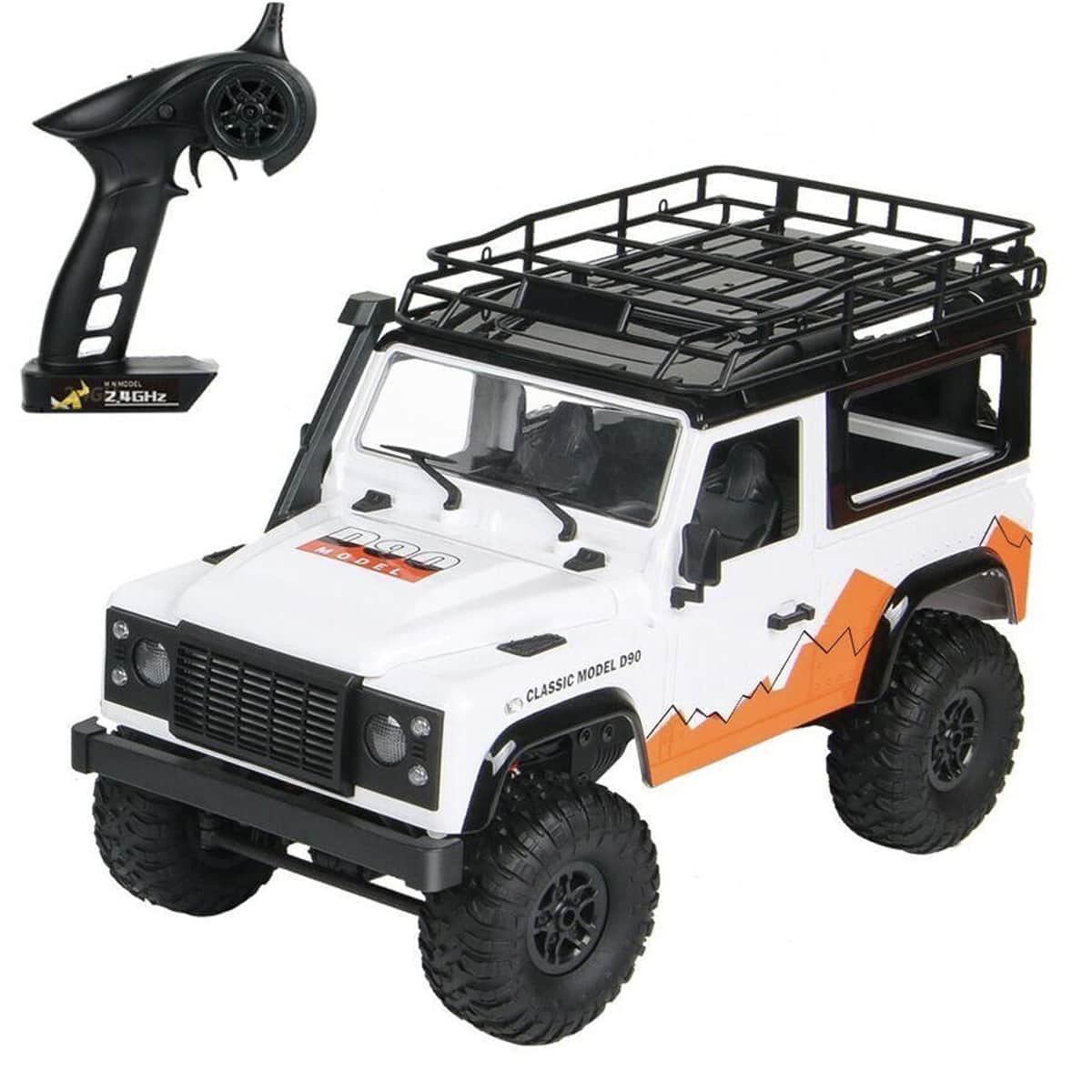 картинка Радиоуправляемый внедорожник Defender D90 4WD 1:12 - MN-99-WHITE 