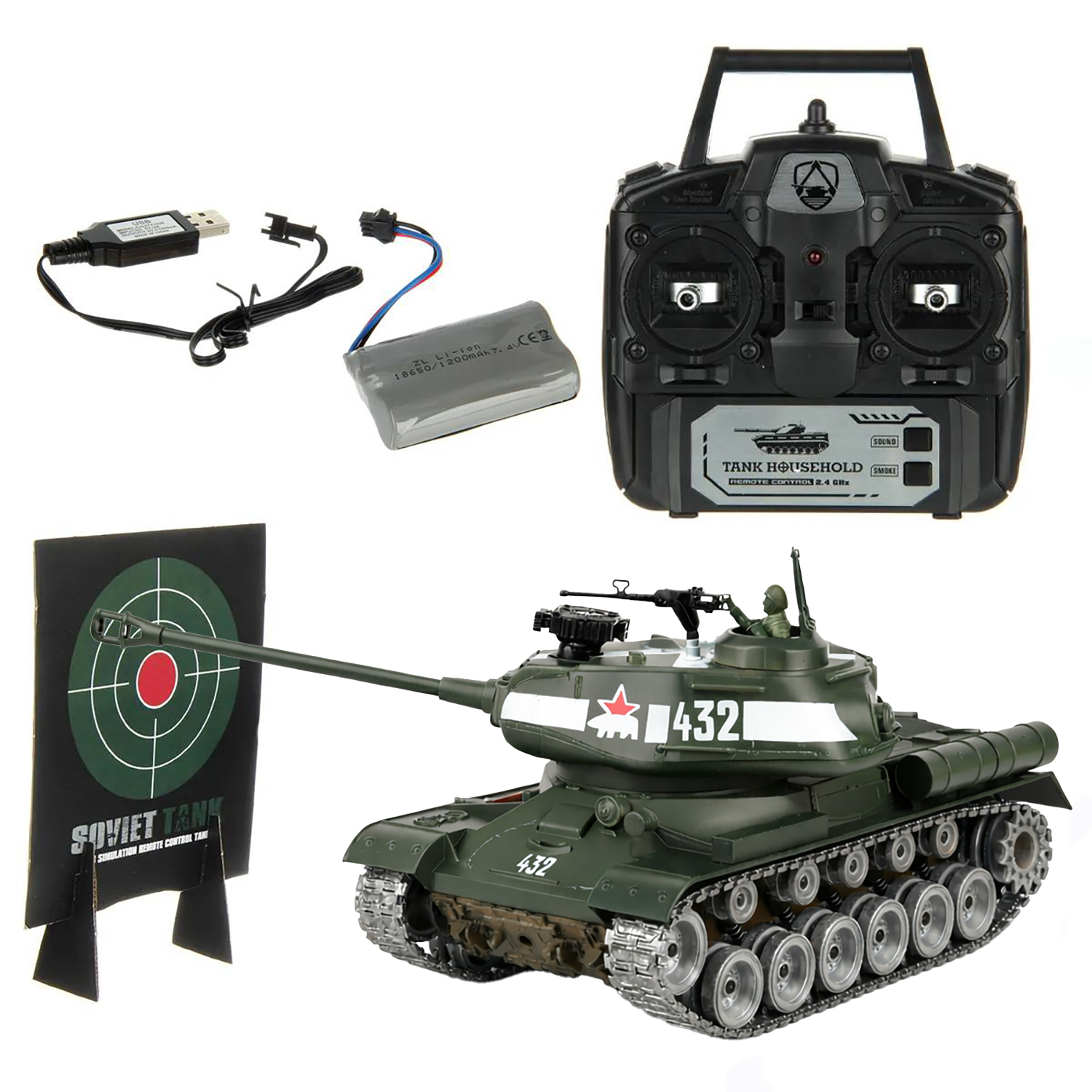 картинка Радиоуправляемый танк R-WINGS Советский ИС-2 - RWG021-846PRO 
