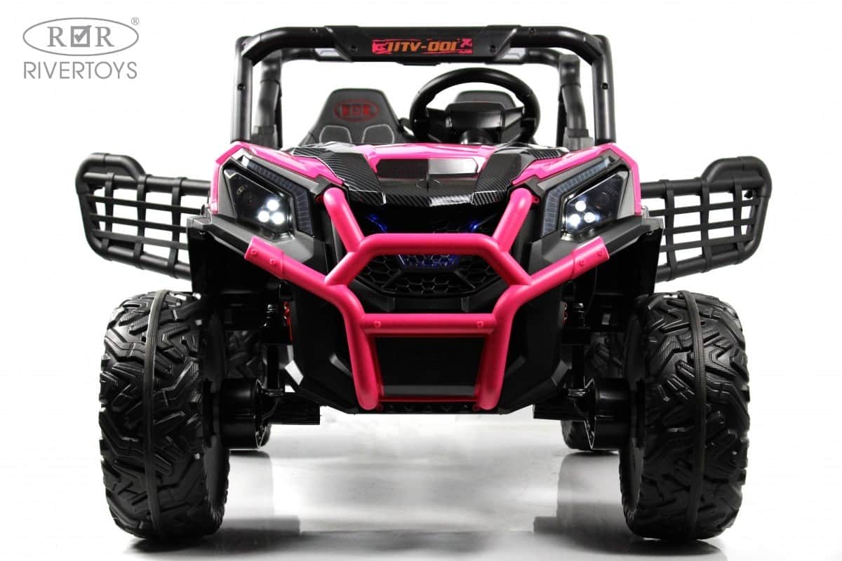 картинка Детский электромобиль K777KK LUX 4WD розовый 