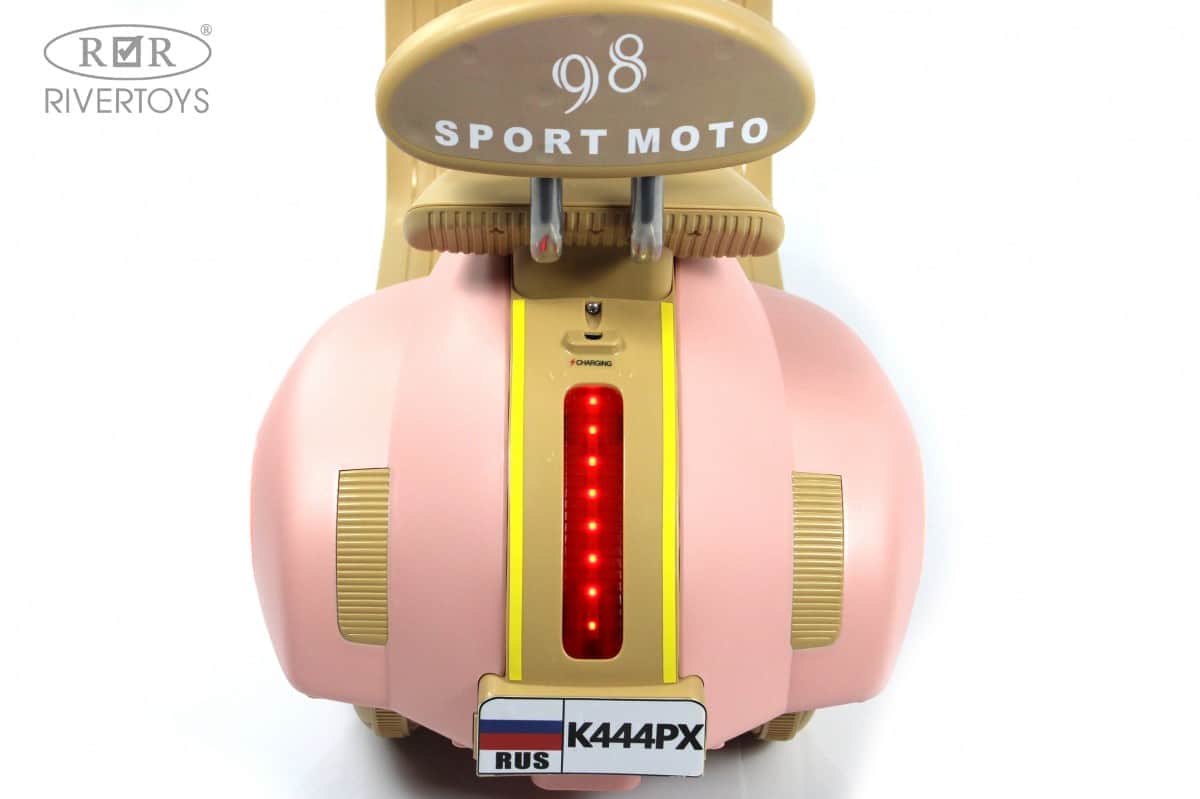 картинка Детский электроскутер K444PX розовый 
