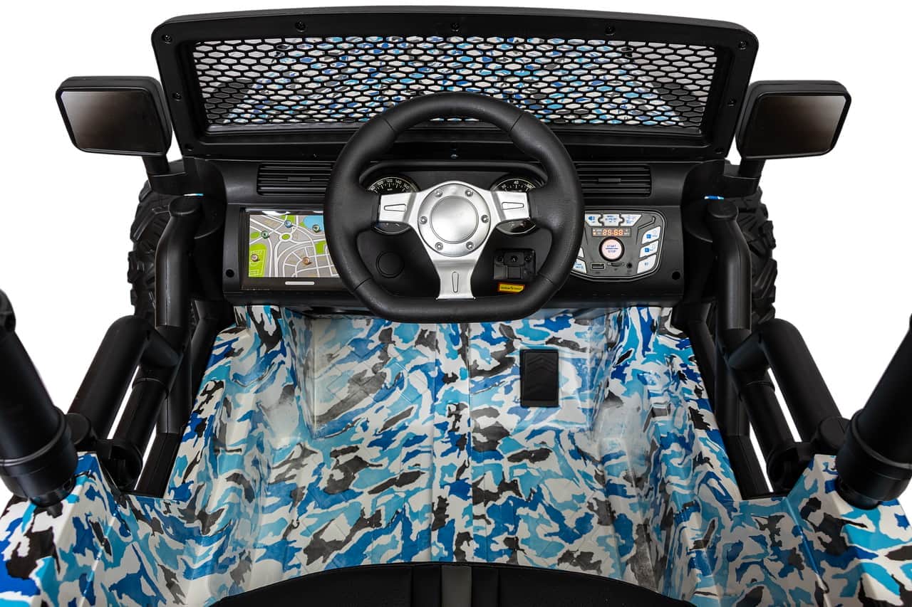 картинка Джип Jeep 24V JC666 Хаки синий краска 