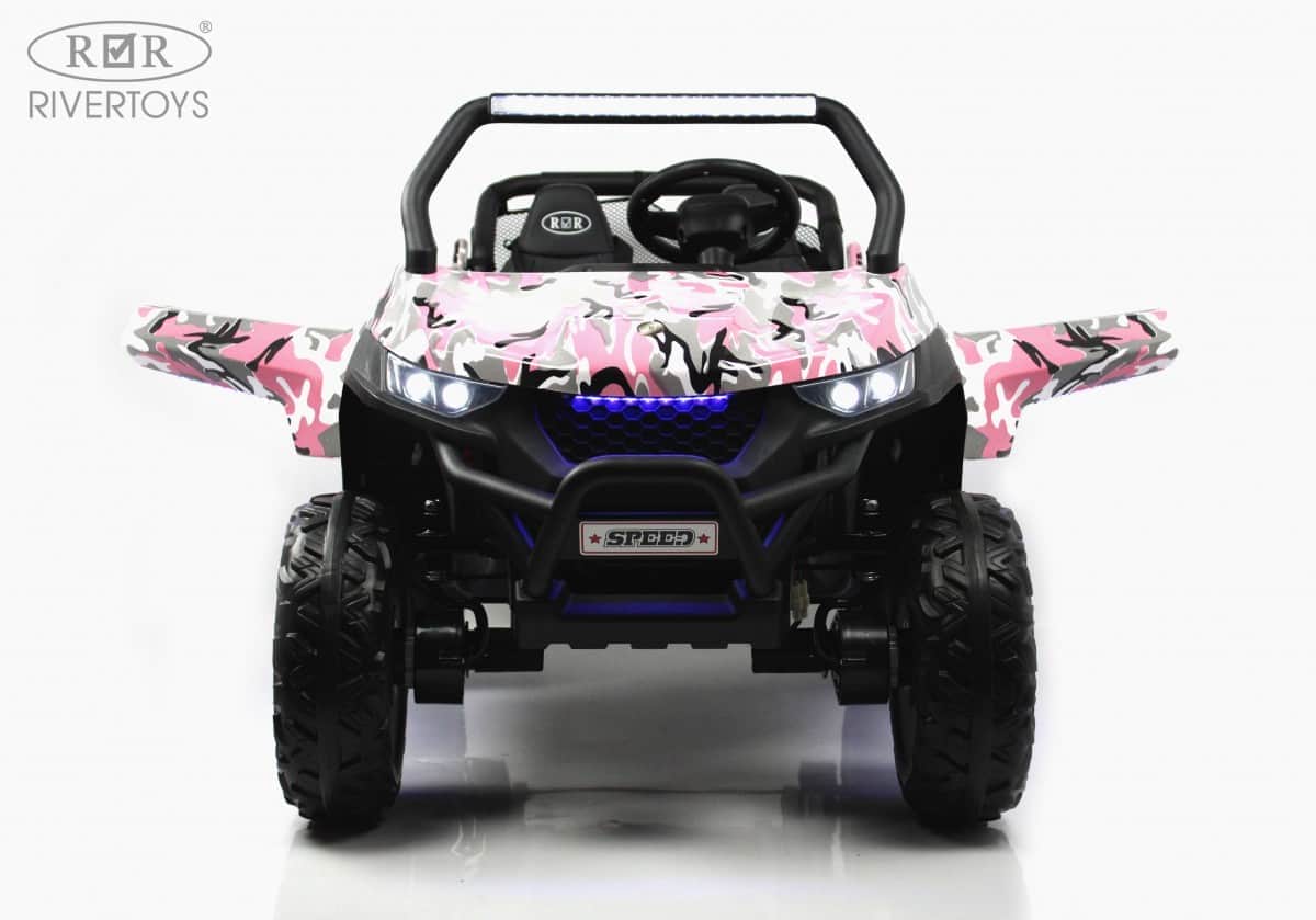 картинка Детский электромобиль T777TT 4WD розовый камуфляж 