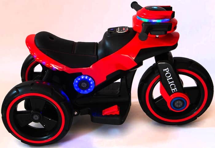 картинка Детский мотоцикл на аккумуляторе Y-MAXI Police Red - SW198B-RED 