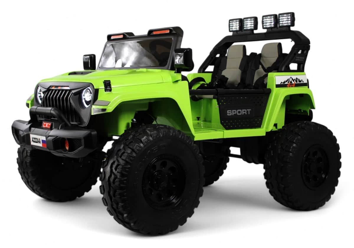 картинка Детский электромобиль Jeep A222AA зеленый 
