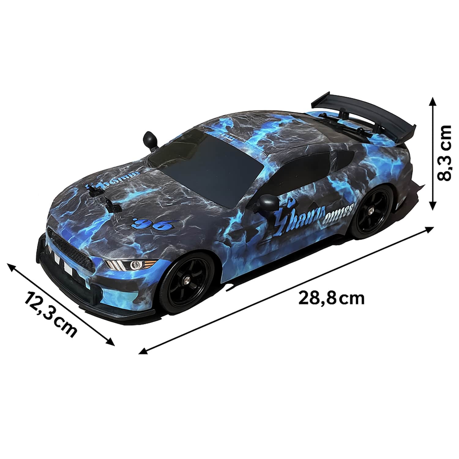 картинка Радиоуправляемая машина для дрифта HB Ford Mustang (4WD, свет, пар, акб, 1:16) - SC16A12 