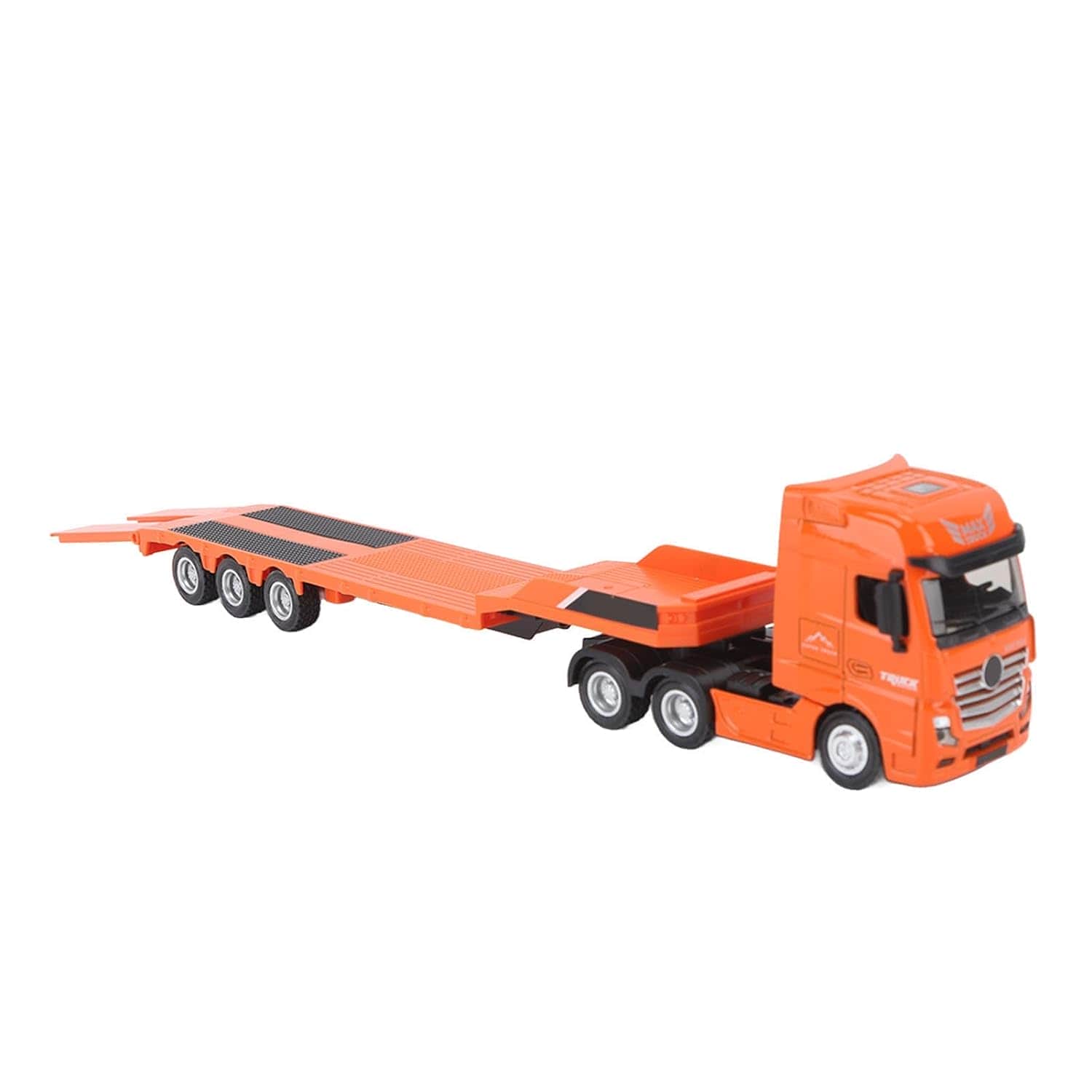 картинка Металлический грузовик трейлер HUI NA TOYS масштаб 1:50 - HN1730-ORANGE 