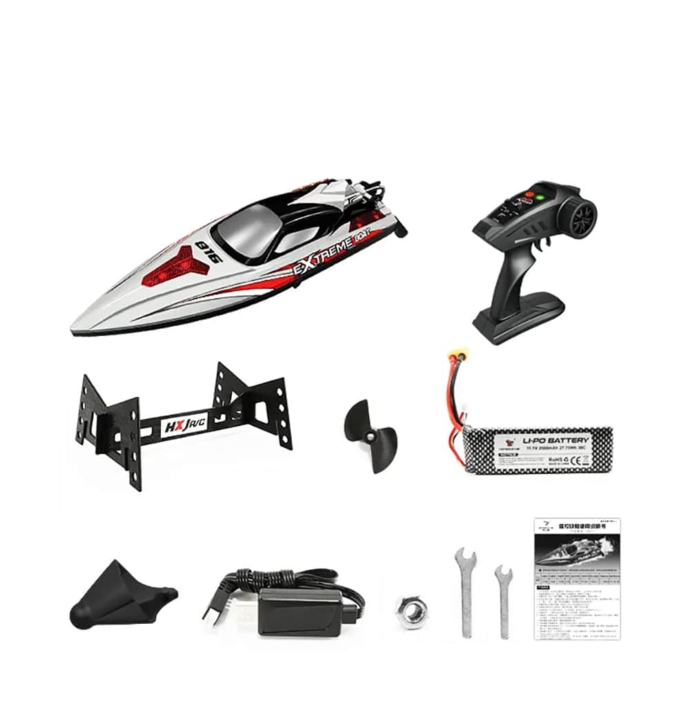 картинка Радиоуправляемый катер Grey Extreme (48 см, 55 км/ч, Brushless, 2.4G) - HJ816PRO-GREY 