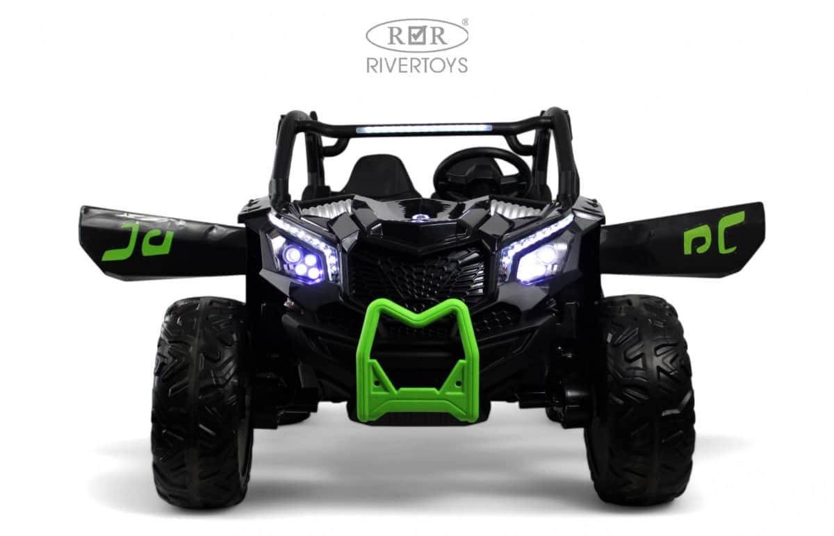 картинка Детский электромобиль X707XX черно-зеленый 