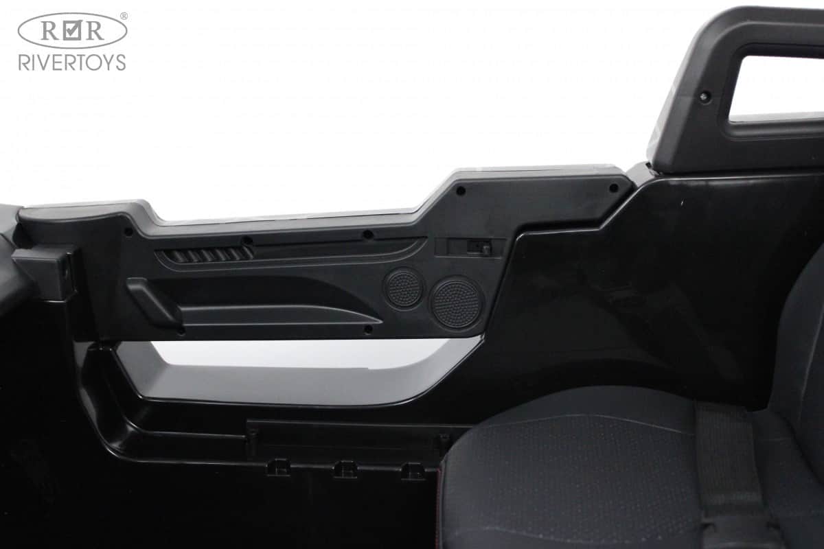 картинка Детский электромобиль A707AA LUX 4WD черный карбон 