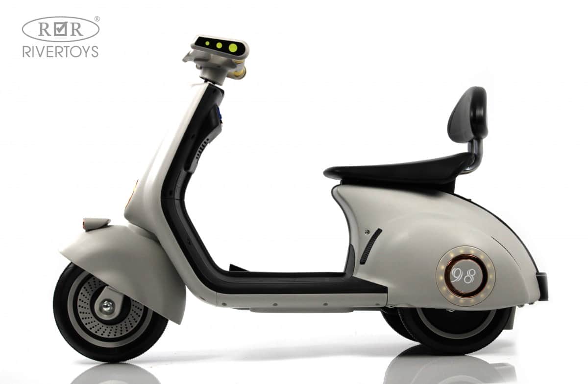 картинка Детский электроскутер K444PX серый 