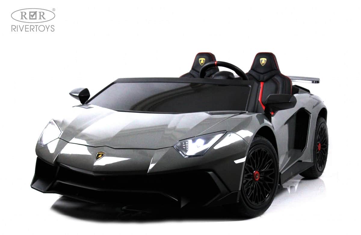 картинка Детский электромобиль Lamborghini Aventador SV (M777MM) серый 