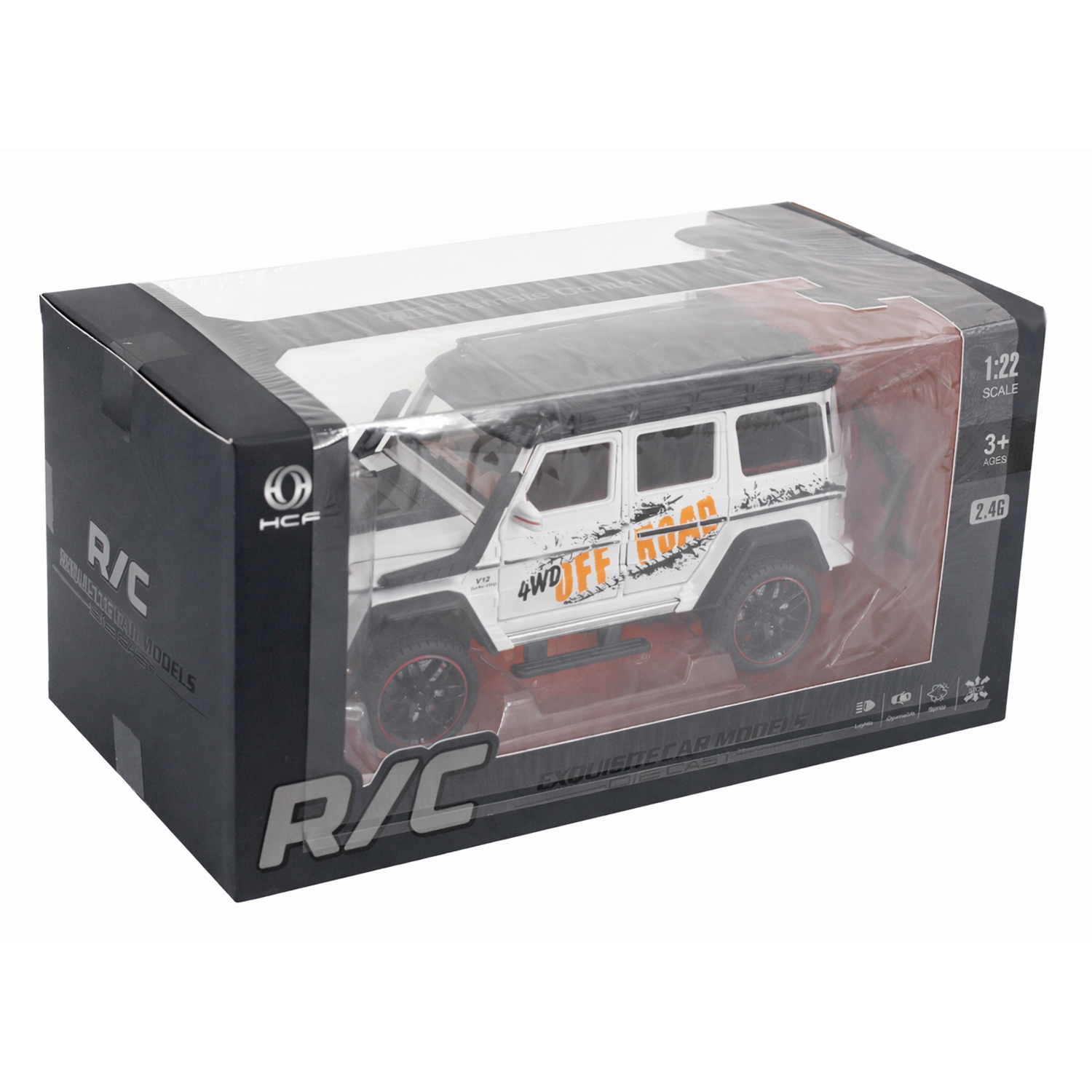 картинка Радиоуправляемая металлическая машина Mercedes G500 1:22 - HCL-3801-WHITE 