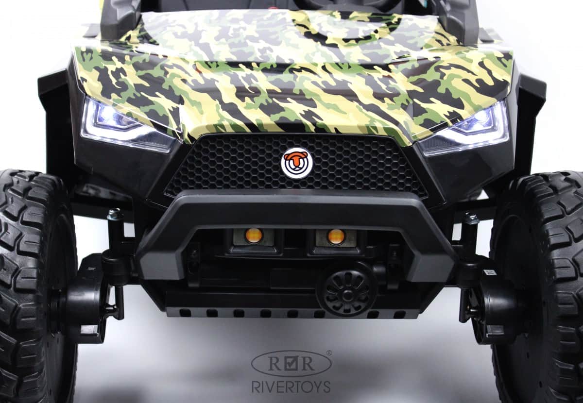картинка Детский электромобиль A707AA 4WD зеленый камуфляж 