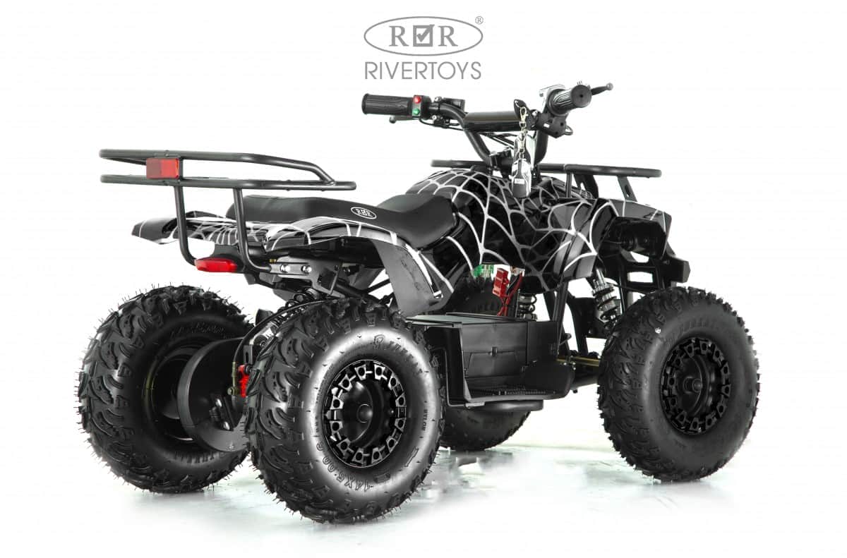 картинка Детский электроквадроцикл TIKI LUX черный Spider 