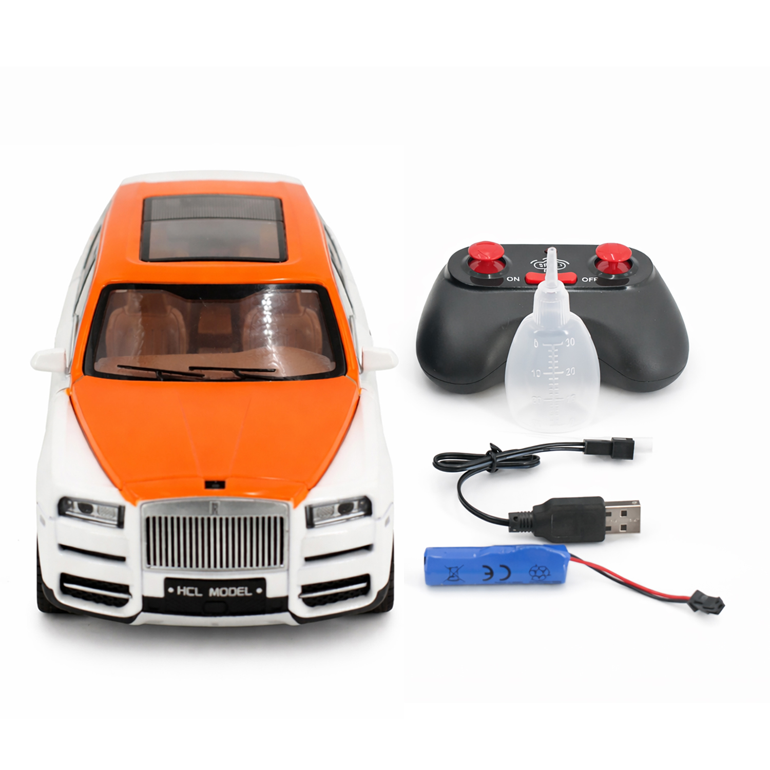 картинка Радиоуправляемая металлическая машина Rolls-Royce Cullinan 1:22 - HCL-3806-WHITE 