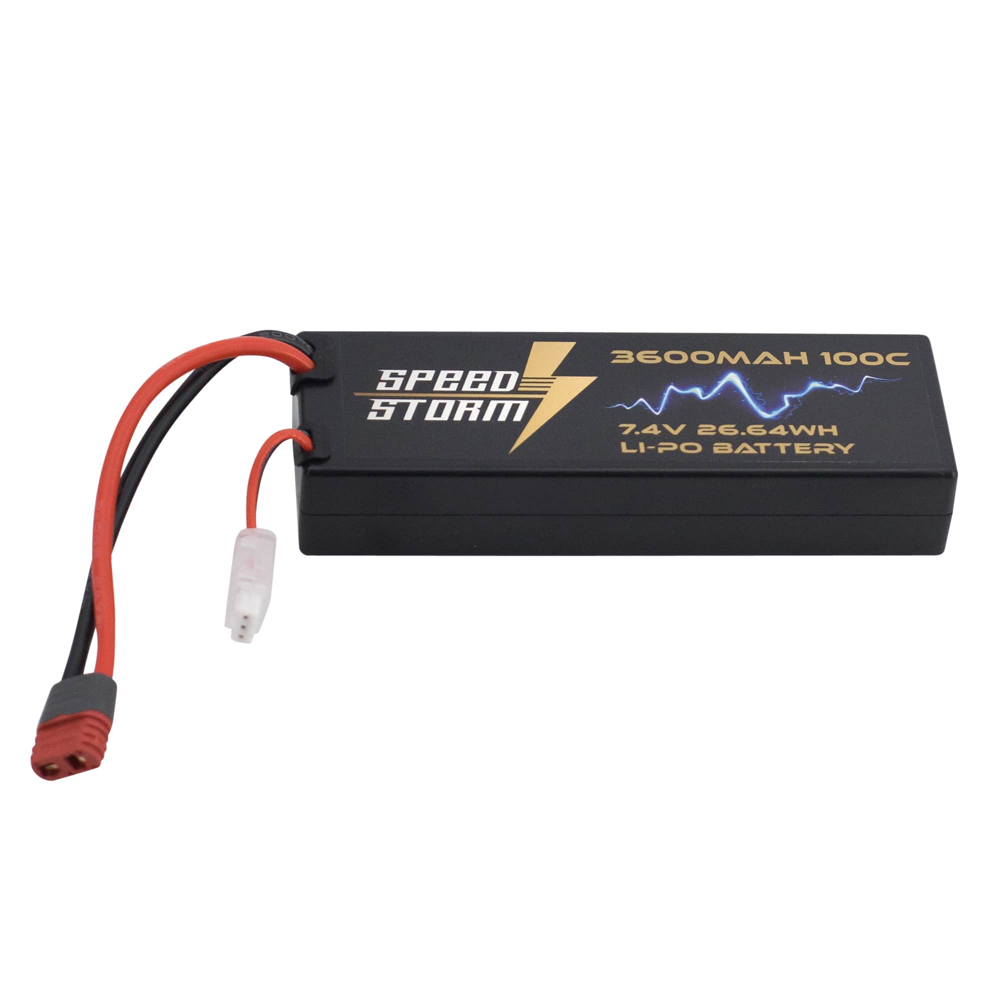 картинка Аккумулятор Speed Storm Li-Po 7.4V 100C 3600 mAh Hard Case разъем T-plug (Deans) - SS-2S3600-100-D 