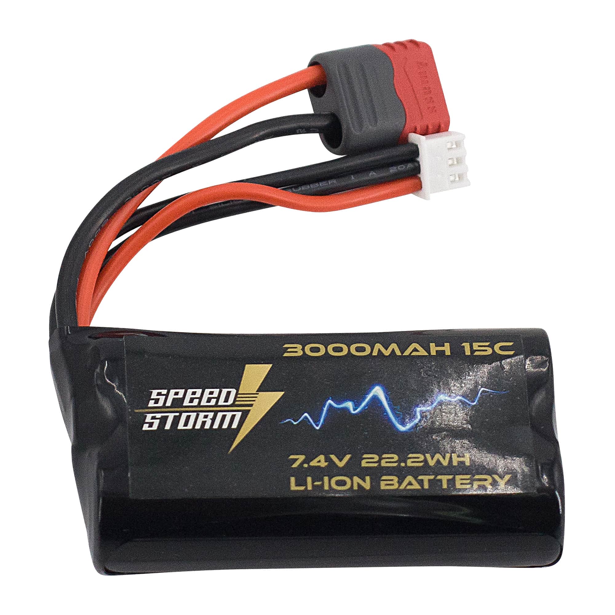 картинка Аккумулятор Speed Storm Li-ion 18650 7.4V 3000 mAh разъем T-plug (Deans) - SS-2S3000-D 