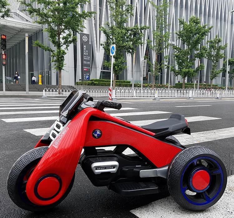 картинка Детский электромотоцикл BMW Vision Next 100 Mini (трицикл) - BQD-6199-RED 
