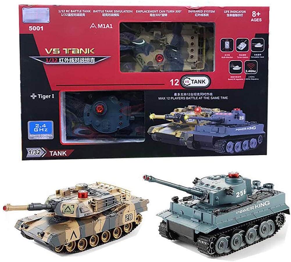 картинка Радиоуправляемый танковый бой VS Tank Huan Qi Abrams vs Tiger 1:32 2.4G - HQ5001 