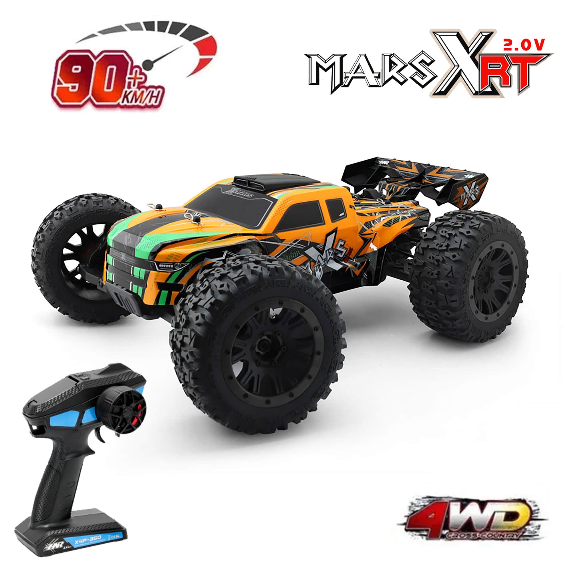 картинка Радиоуправляемая машина монстр HSP / HNR MARS-X 4WD Brushless 1:8 - H9901-HN9095-2 