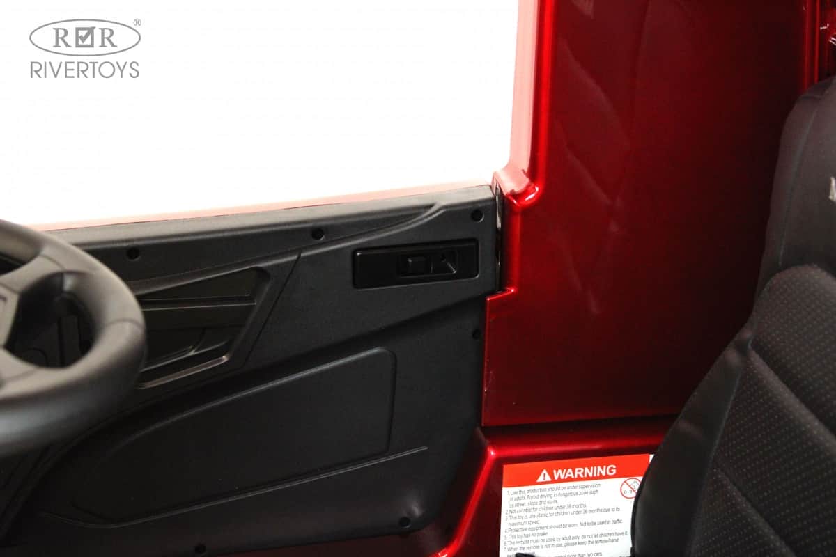 картинка Детский электромобиль Mercedes-Benz Actros 4WD (HL358) вишневый глянец 