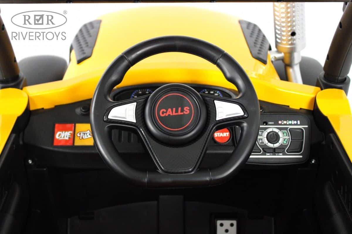 картинка Детский электромобиль B222CP желтый 