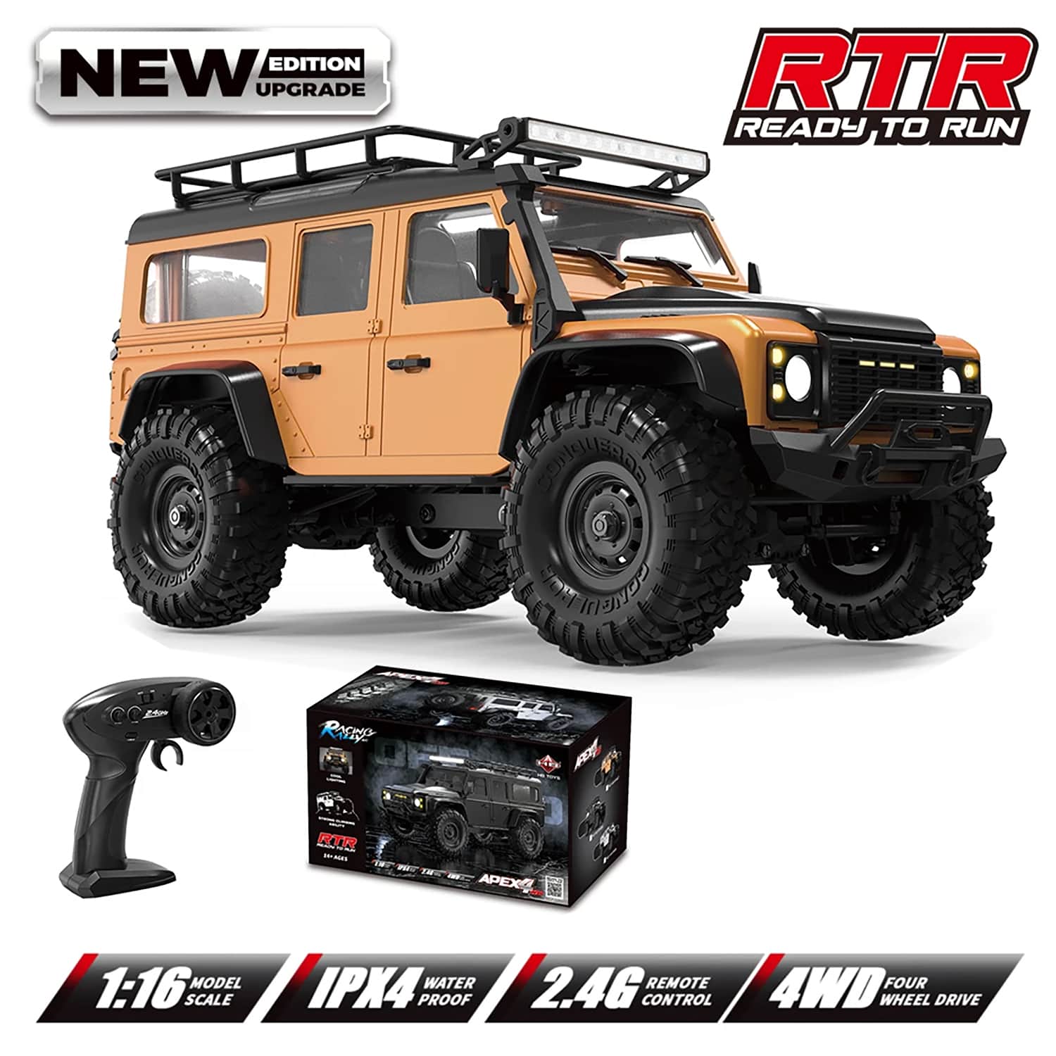 картинка Радиоуправляемый краулер HB Defender (32 см, 4WD, 1:16) - HB-R1607 