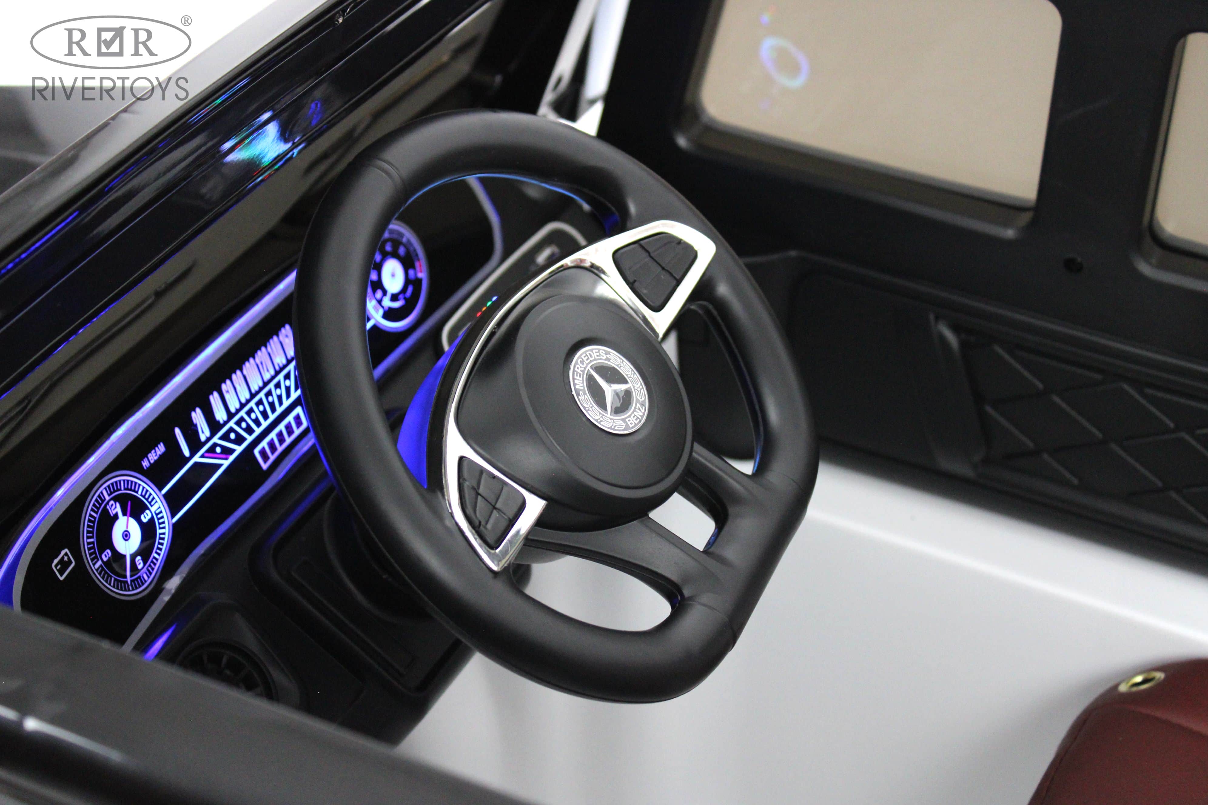 картинка Детский электромобиль Mercedes-Benz EQG (E222EE) белый 