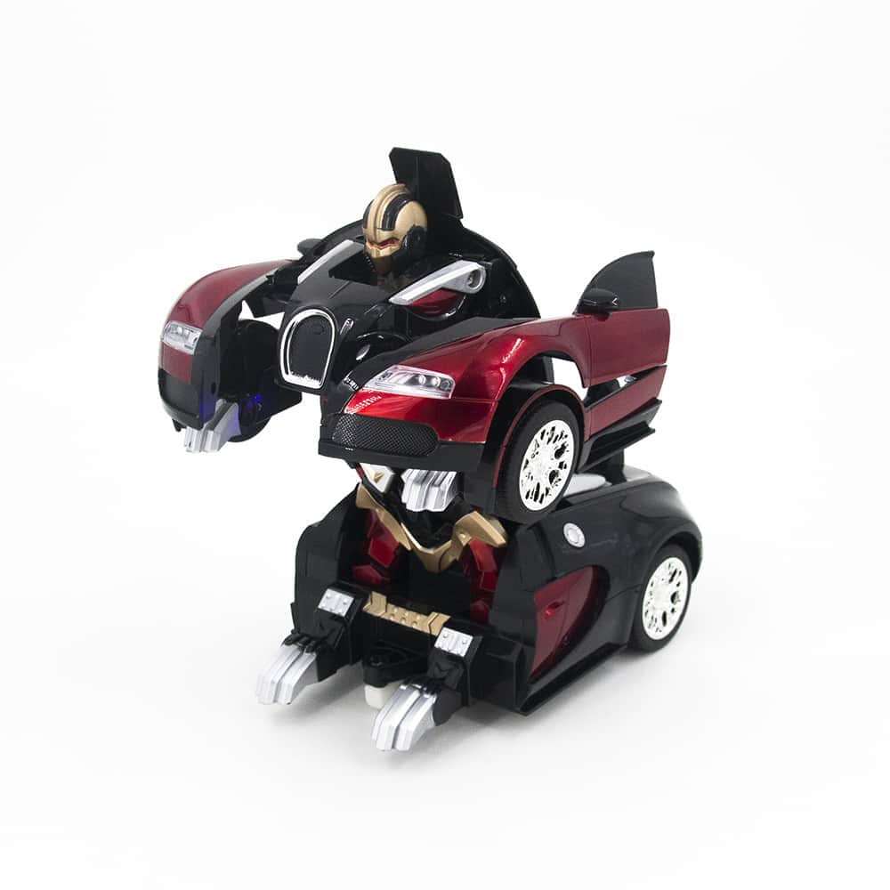 картинка Радиоуправляемый трансформер робот зверь Bugatti Veyron Red 1:14 - MZ-2801P 