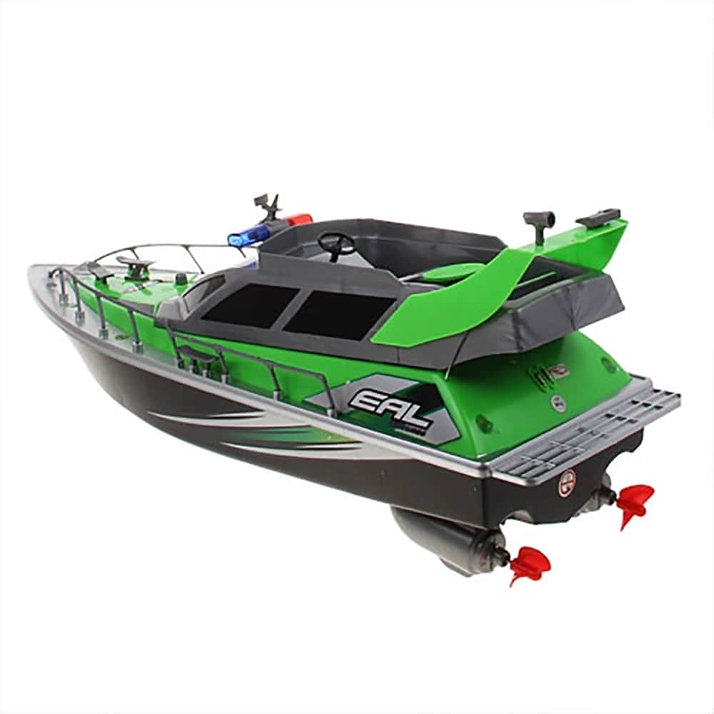 картинка Радиоуправляемый полицейский катер 1:20 2.4G - HT-2875B-GREEN 