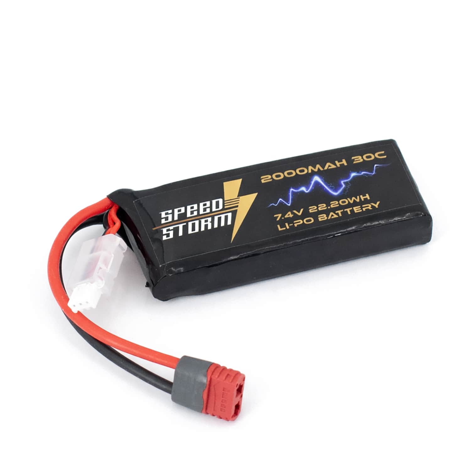 картинка Аккумулятор Speed Storm Li-Po 7.4V 30C 2000 mAh разъем T-plug (Deans) - SS-2S2000-30-D 