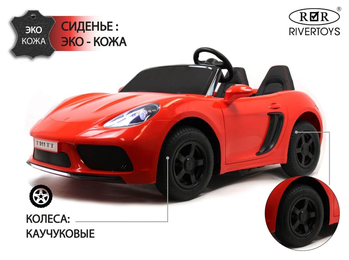 картинка Детский электромобиль T911TT красный 