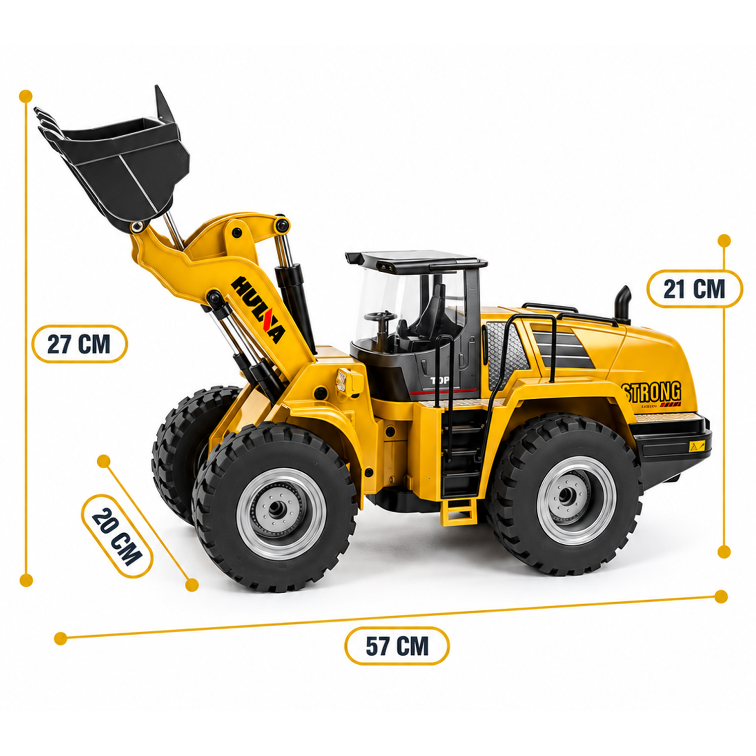 картинка Радиоуправляемый погрузчик бульдозер HUI NA TOYS 1:14 2.4G - HN1583 