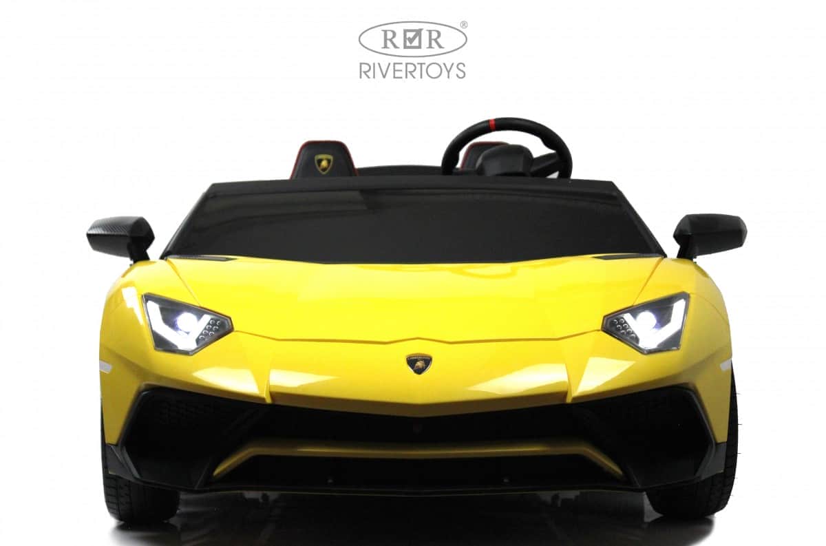картинка Детский электромобиль Lamborghini Aventador SV (M777MM) желтый 