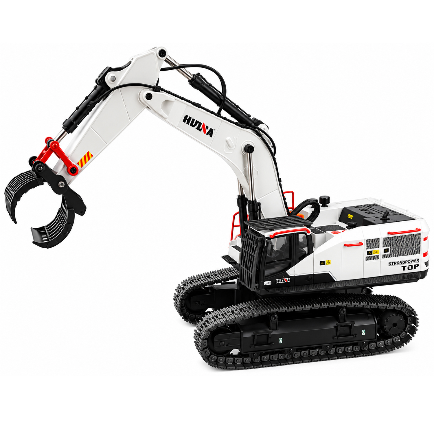 картинка Радиоуправляемый экскаватор белый HUI NA TOYS масштаб 1:14 2.4G - HN1594-WHITE 