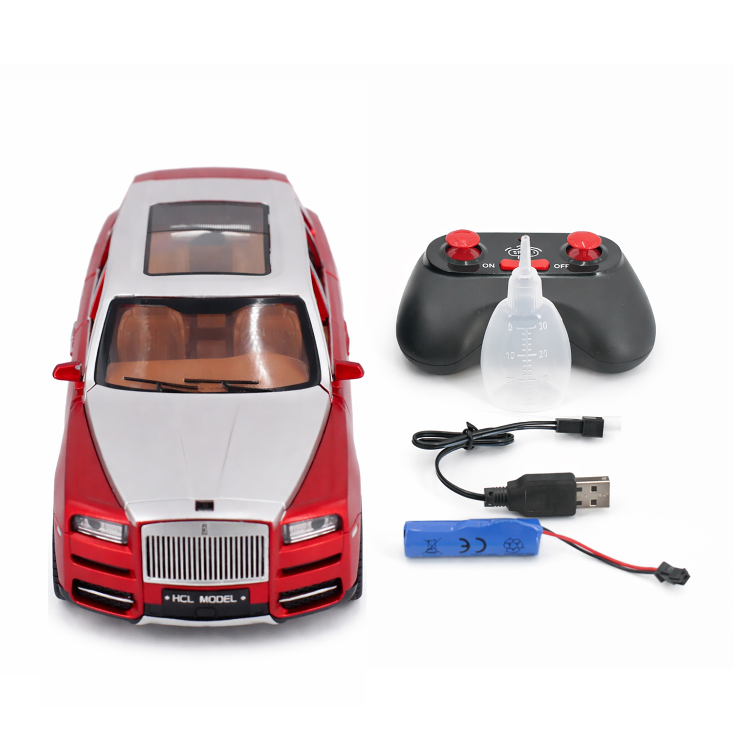 картинка Радиоуправляемая металлическая машина Rolls-Royce Cullinan 1:22 - HCL-3806-RED 