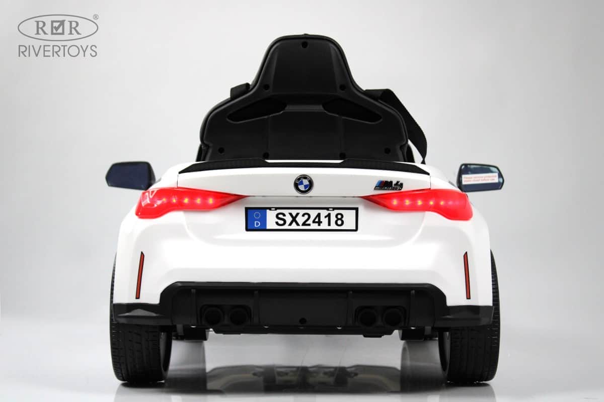 картинка Детский электромобиль BMW M4 (A004AA) белый 